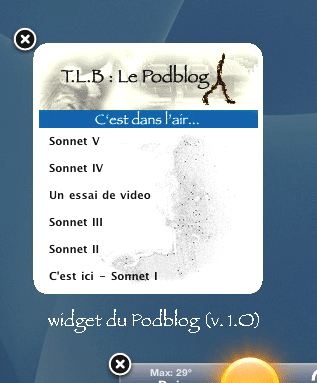 pod widget
